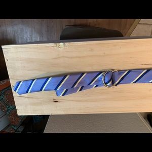 Silk tie d ring belt